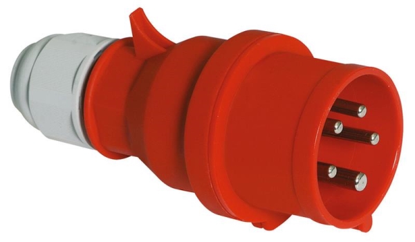 Bals CEE 5 poles male plug 32A 400V IP44 quick connect + Multi grip