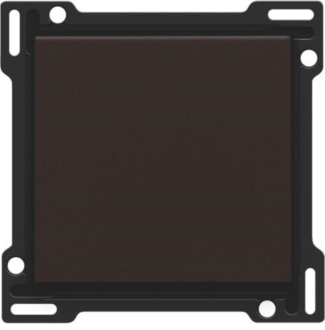 Set de finition pour interrupteur ou bouton - poussoir simple dark Brown