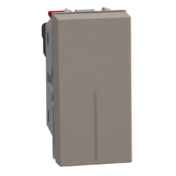 Light Now interrupteur unipolaire 10AX - 1 module - Stone