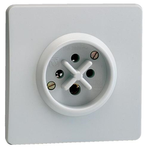 Socket 16A 3 poles + E wiring accessories