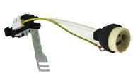 Gu10 Gz10 Class II 180° lampholder with 150mm threads