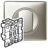 Céliane dubbele wisselschakelaar - 10A - 250V - Titanium -