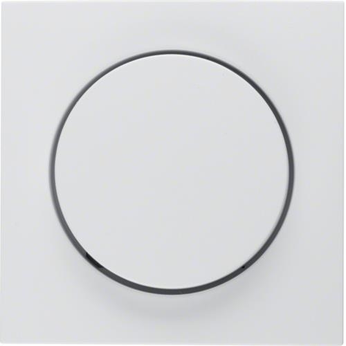 Centraalstuk voor draaiknopdimmer Berker S.1 IP44, Polarwit, mat