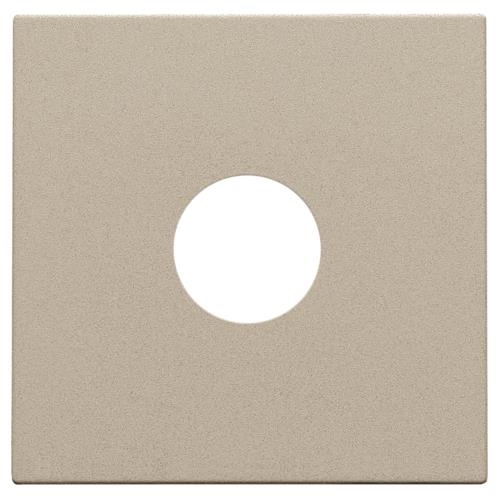 Afwerkingsset voor enkelvoudige coaxaansluiting voor TV, Champagne coated