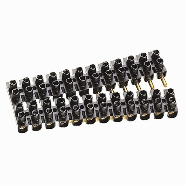 Suprem klemmenstrook stekkerverbinding capaciteit 6mm² - 15A - Zwart