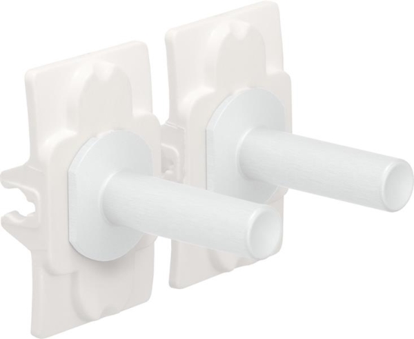 Niko toggle set voor tweevoudige schakelfuncties, White steel
