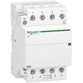 Contacteur iCT - 4 pôles - 4 NO - 40A - 220  .. 240Vac
