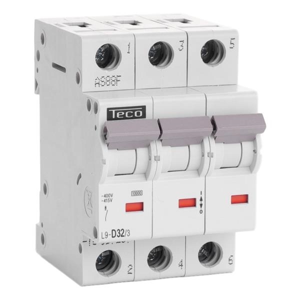 Automaat 3 polig 32A 10kA curve D