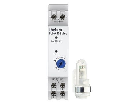 Interrupteur crépusculaire cellule murale 230V 50 - 60Hz 2 - 2000lux 1NO 16A
