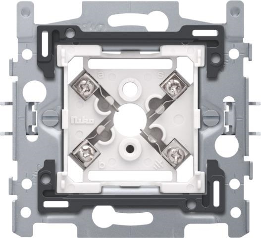 Base for a 5 - pole telephone outlet