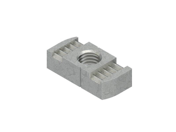 Glijmoer M8 voor profiel met opening 18 - 22mm hot - dip