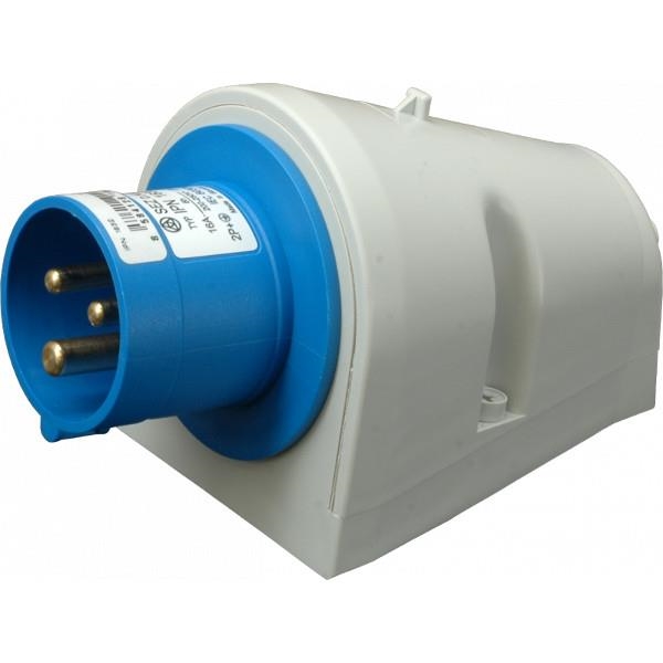 CEE socle mural mâle 16A 3 x 220V