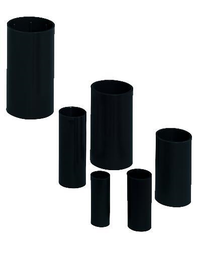 Manchon diamètre 25mm Noir Ral 9005