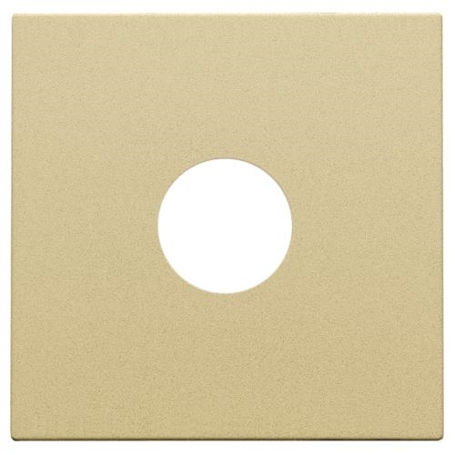 Afwerkingsset voor enkelvoudige coaxaansluiting voor TV, Gold coated