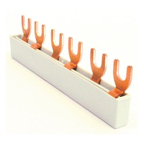 Fork busbar 2 poles 16mm² 56 pins