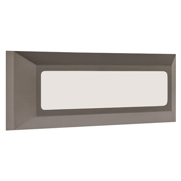 Applique murale 3W Graphite IP65 rectangle 3000K