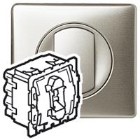 Céliane kruisschakelaar - 10A - 250V - Titanium - volledig