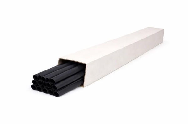 Gaine thermorétractable double paroi avec colle 6,40 - 2,13mm Noire Lsoh PE en boîte de 24 pièces