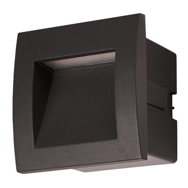 Applique murale encastrée 3W 3000K IP54 Blanche