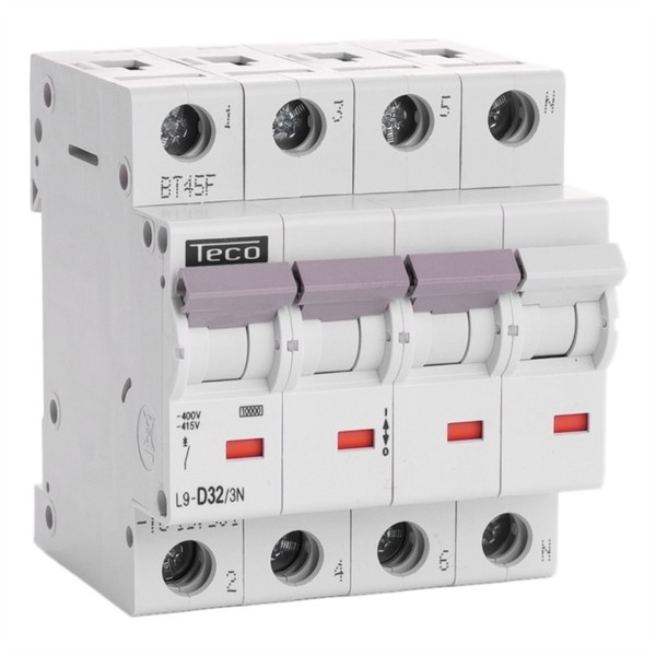 Disjoncteur 3 pôles + N 32A 10kA courbe D