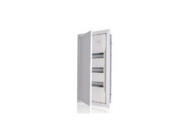 F-Tronic coffret à encastrer - 3 rangées - 36 + 6 modules avec porte métallique