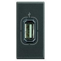 Axolute prise Usb Anthracite 1 module