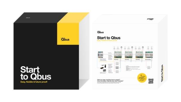 Start to Qbus Pack (1 x CTD10, 3 x REL04SA, 1 x DIM02SA)