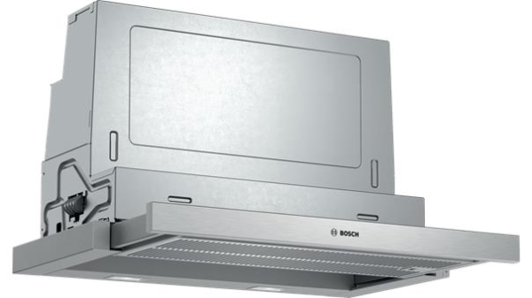 Dampkap serie 4 telescopisch 60cm, Zilver-metallic, EcoSilence drive, 3 standen + 1 intensief, 398 /