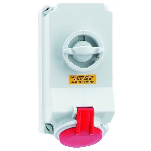 Bals CEE stopkontakt + schakelaar 32A 5 x 400V
