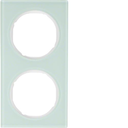 Frame 2gang, R.3, glass polar White
