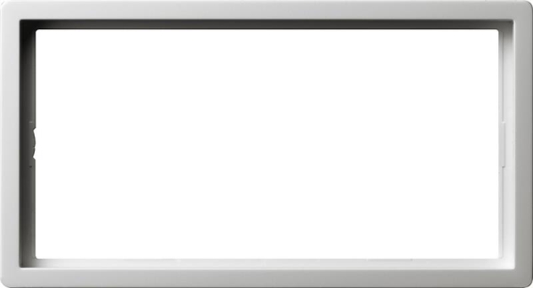 Cadre 2 x sans nervures Gira F100 Blanc