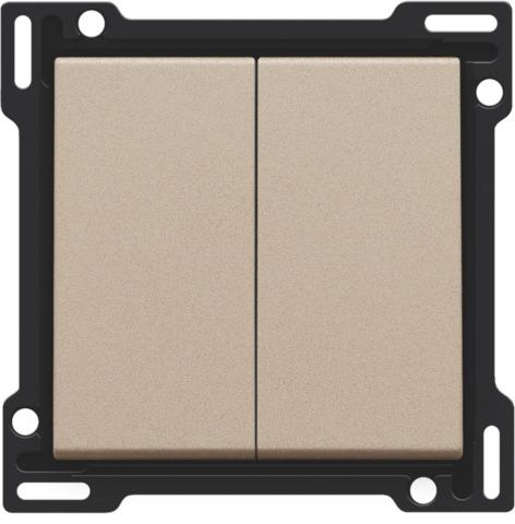 Set de finition pour interrupteur double allumage, interrupteur va & vient + bouton - poussoir