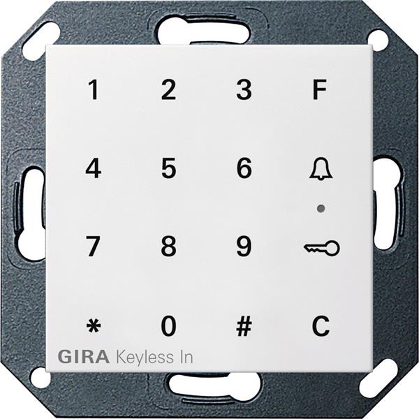 Gira keyless In codeklavierSystem 55 zuiver Wit mat
