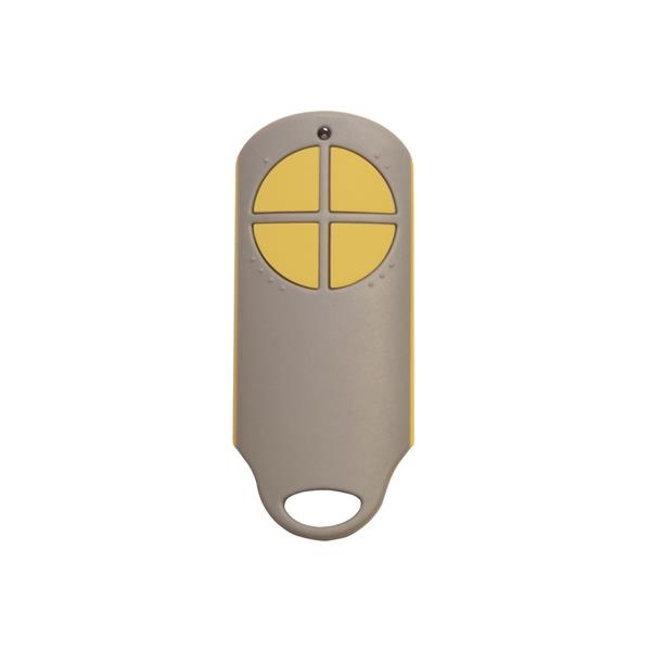 Afstandsbediening 4 toetsen 868Mhz met proximity - badge, kleur geel
