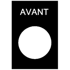 Etiket - 30 x 40mm - Zwart - 'Avant'