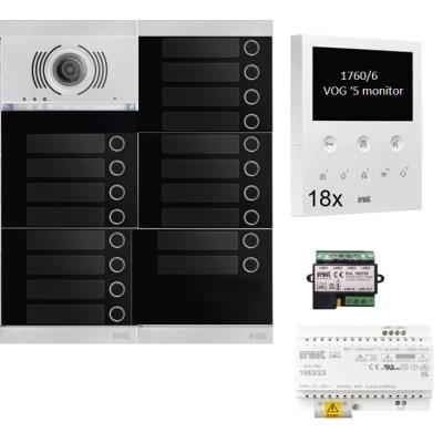 Kit vidéo 18 appartements préprogrammé