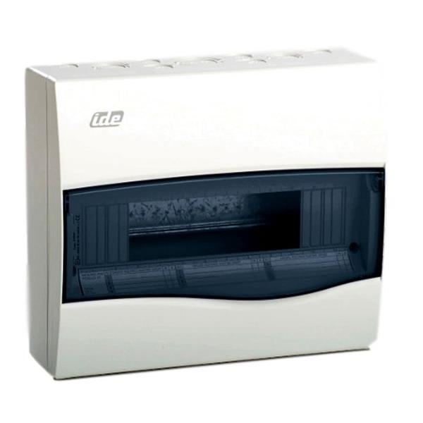 Opbouw kast IP40 Combi transparant deur 4 modules + borniers