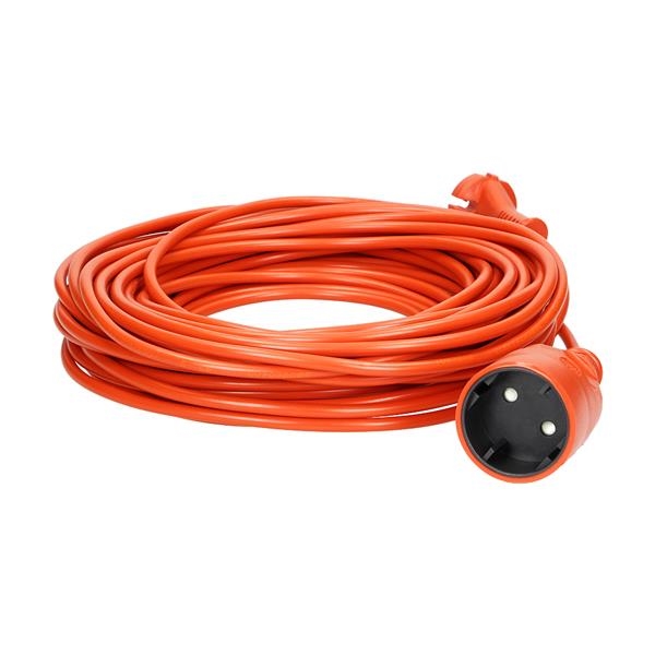thumbnail image 2 of Geko Extension Power Cable - 10m To 40m, Orange, IP20, 2x1.0 Mm² For Garden & Indoor Use 2 of 6