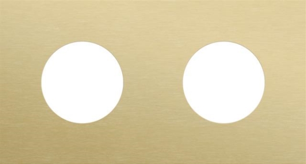 Plaque de recouvrement double, entraxe 71mm, pour 2 prises de courant, Niko Rocker et Niko Toggle, A