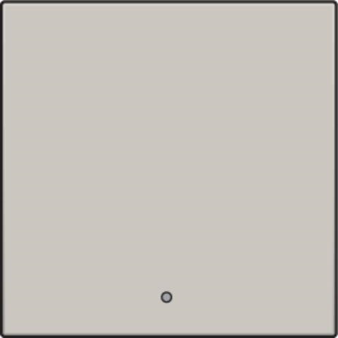 Afwerkingsset met lens voor elektronische schakelaar of drukknop Light Grey