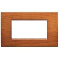 LivingLight - cover plate 4 modules Cherrywood
