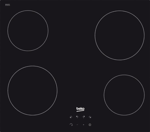 Taque vitro - céramique sans cadre 4 + sensor