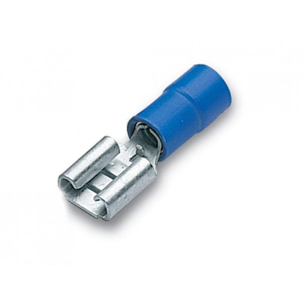 Faston femelle isolé 1.5 - 2.5mm² 6.3 x 0.8 Bleu
