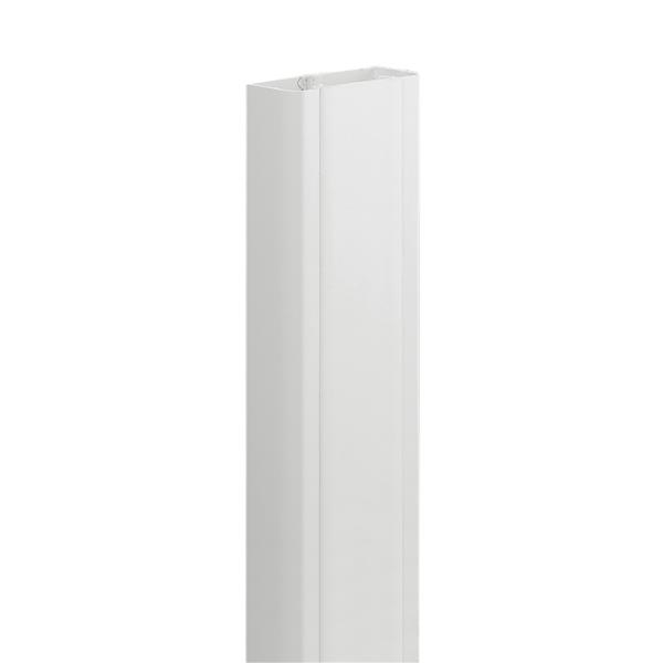 DLP design wandgoot 50 x 80mm Wit - 2m - deksel 65mm