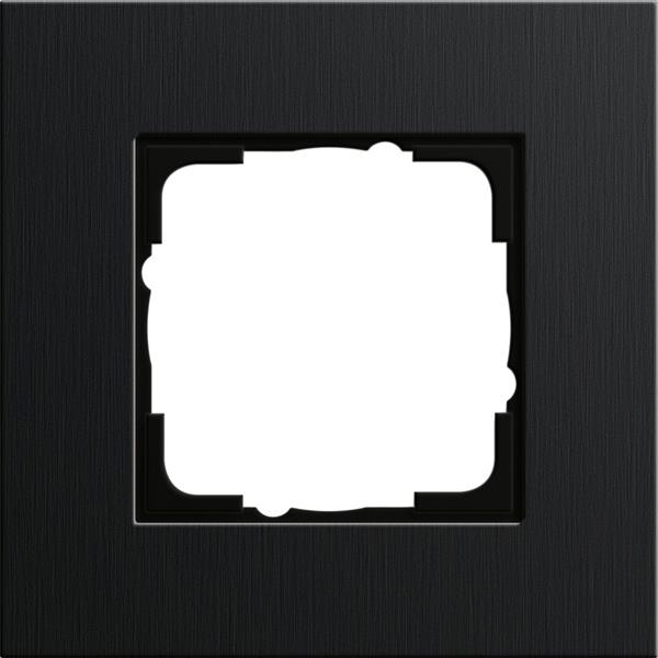 Cadre finition 1 x Gira Esprit Aluminium Noir