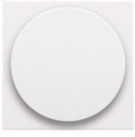 Afwerkingsset voor universele draaiknopdimmer of extentie White Steel