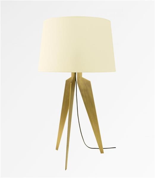 Lampe de table en Bronze griffé