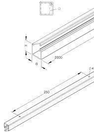 LCD - miniduct, 4,6 x 9 x 2000mm broken White