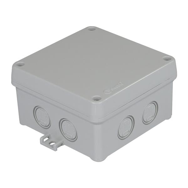 Aftakdoos Grijs IP67 100 x 100 x 60mm met membraan openingen