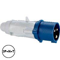 Fiche droite - verrouillage avec outil - P17 tempra - IP44